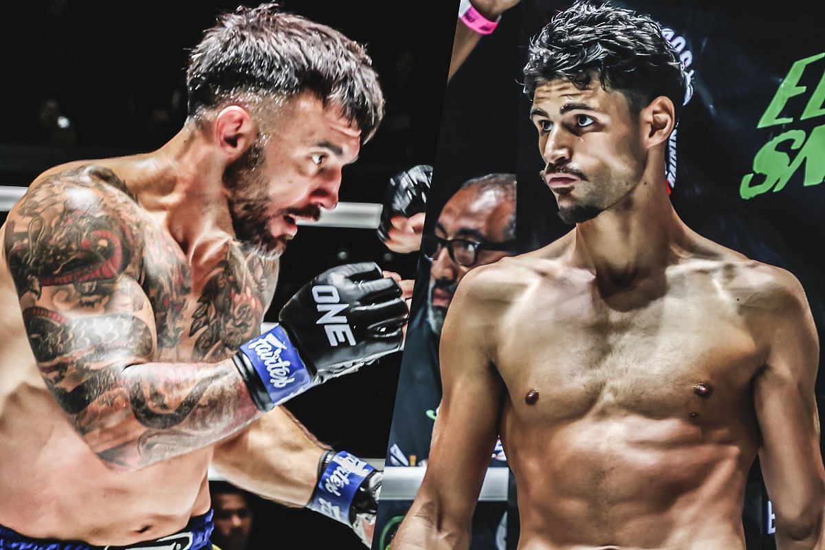 Denis Puric (Left) faces Elias Mahmoudi (Right) at Lumpinee