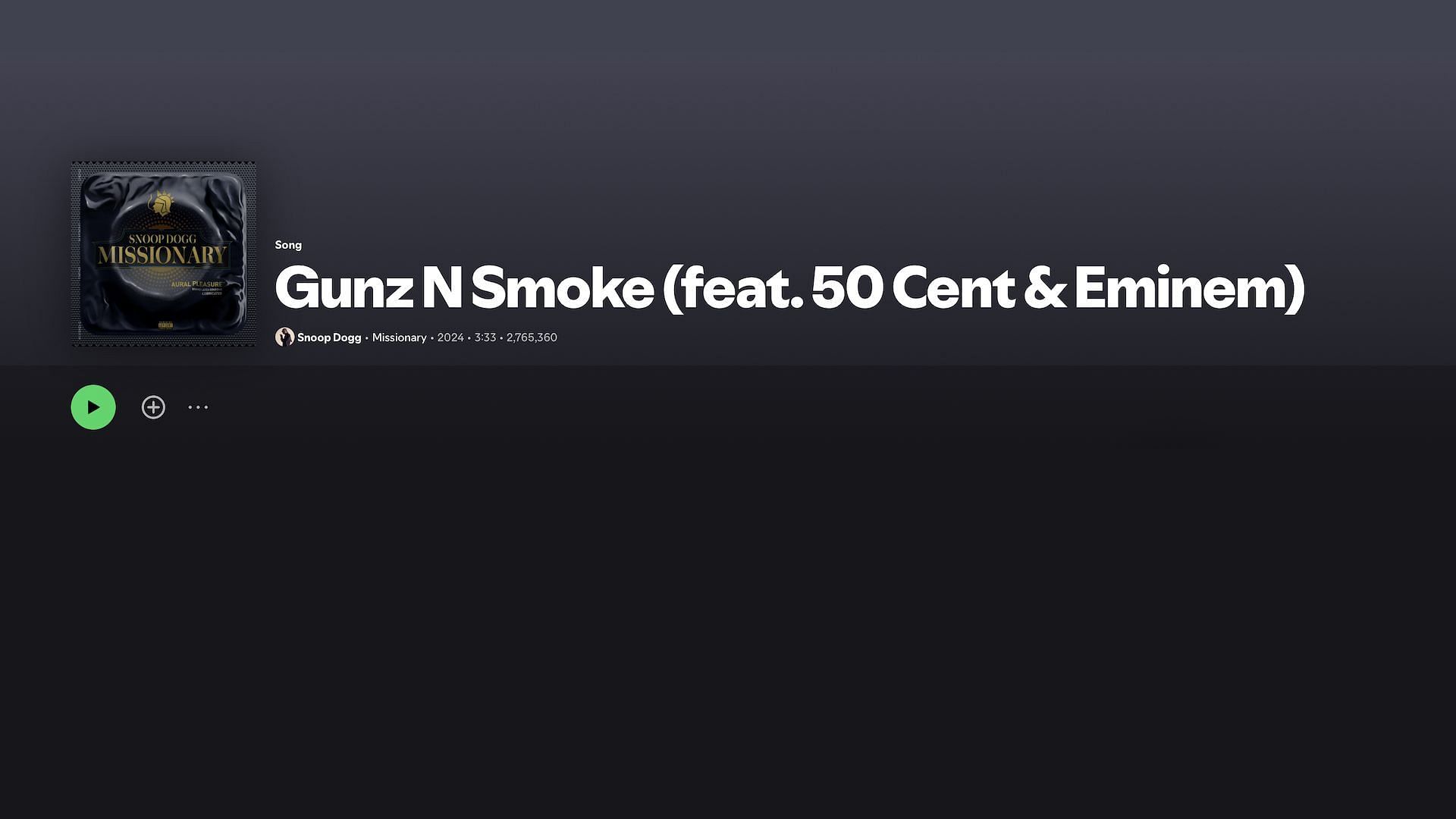 Track 12 on Snoop Dogg's 20th studio album 'Missionary' (Image via Spotify)