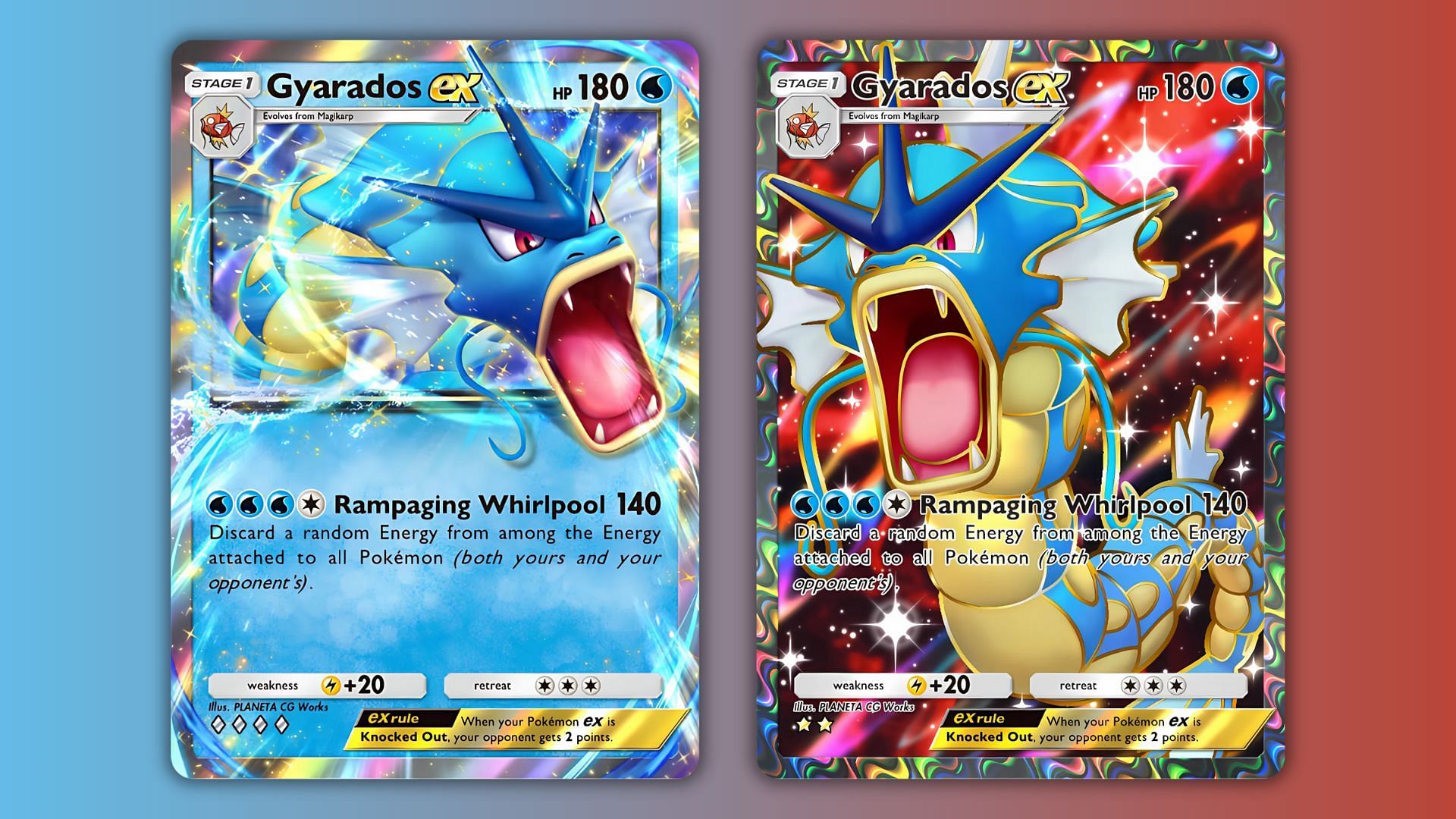 Gyarados ex as seen in the game (Image via The Pokemon Company)