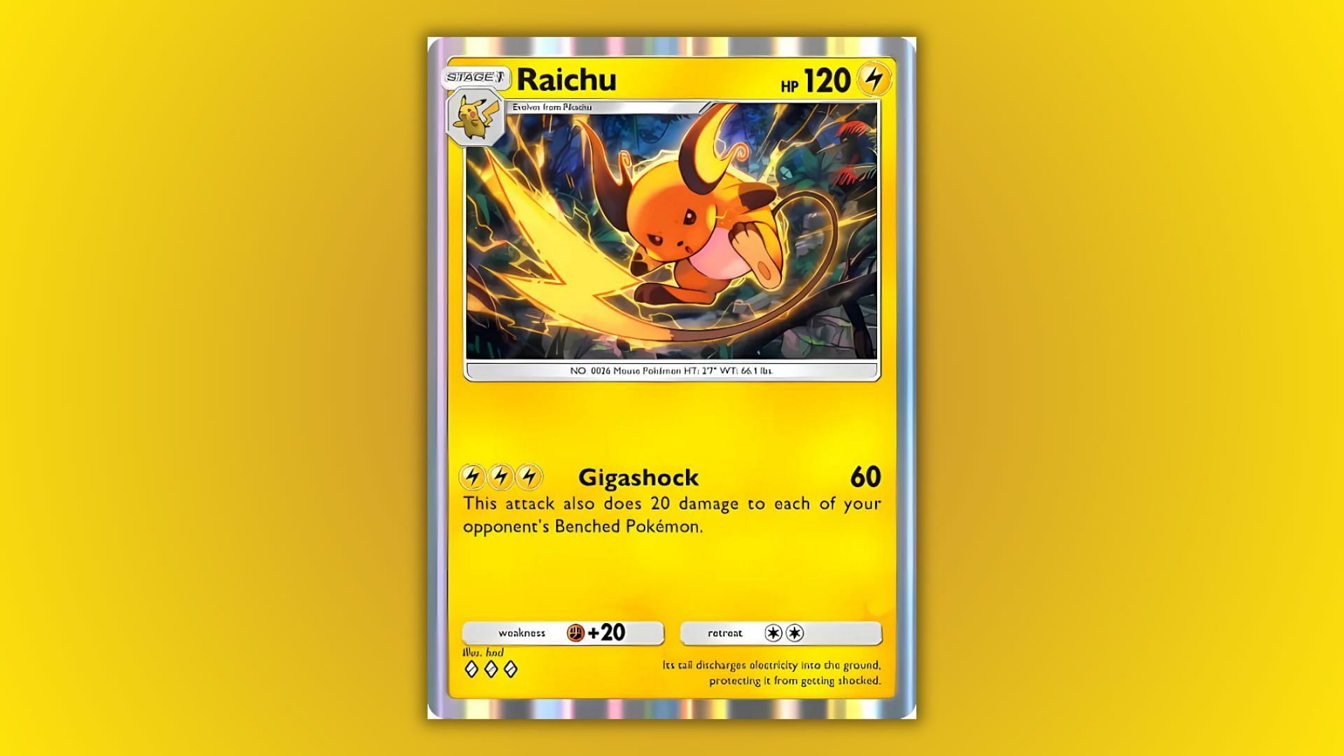 Raichu from the Mythical Island pack (Image via The Pokemon Company)