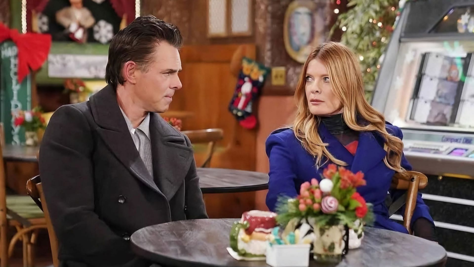 Billy and Phyllis in a still from The Young and the Restless (via CBS)