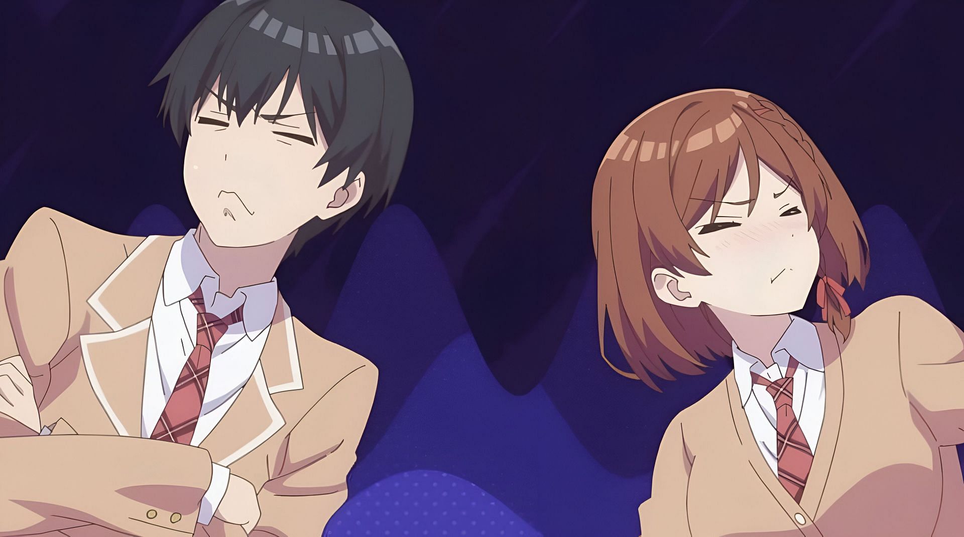 Saito and Akane in the anime (Image via Studio Gokumi and AXisZ)