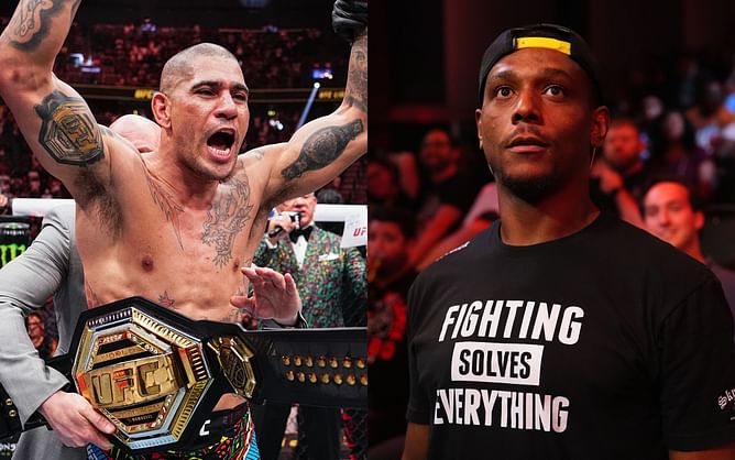 Jamahal Hill trades barbs with fan after being called out for 'not doing sh*t' against Alex Pereira at the UFC PI