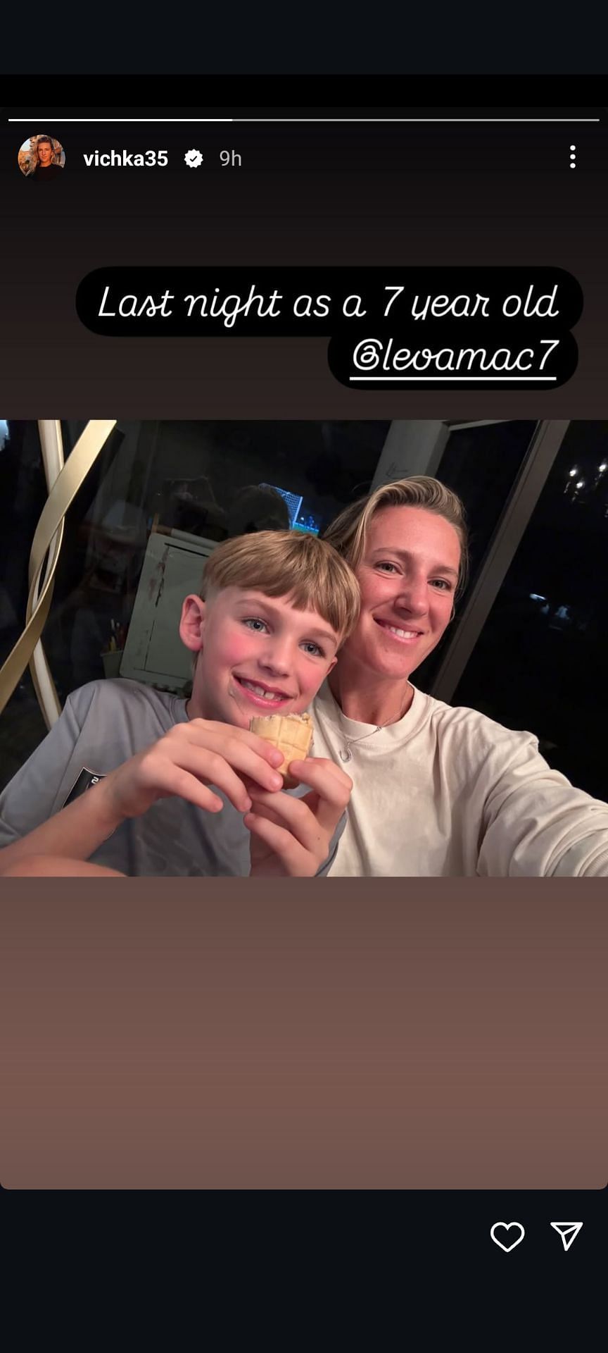 Victoria Azarenka&#039;s Instagram Story (Image: Instagram @vichka35)