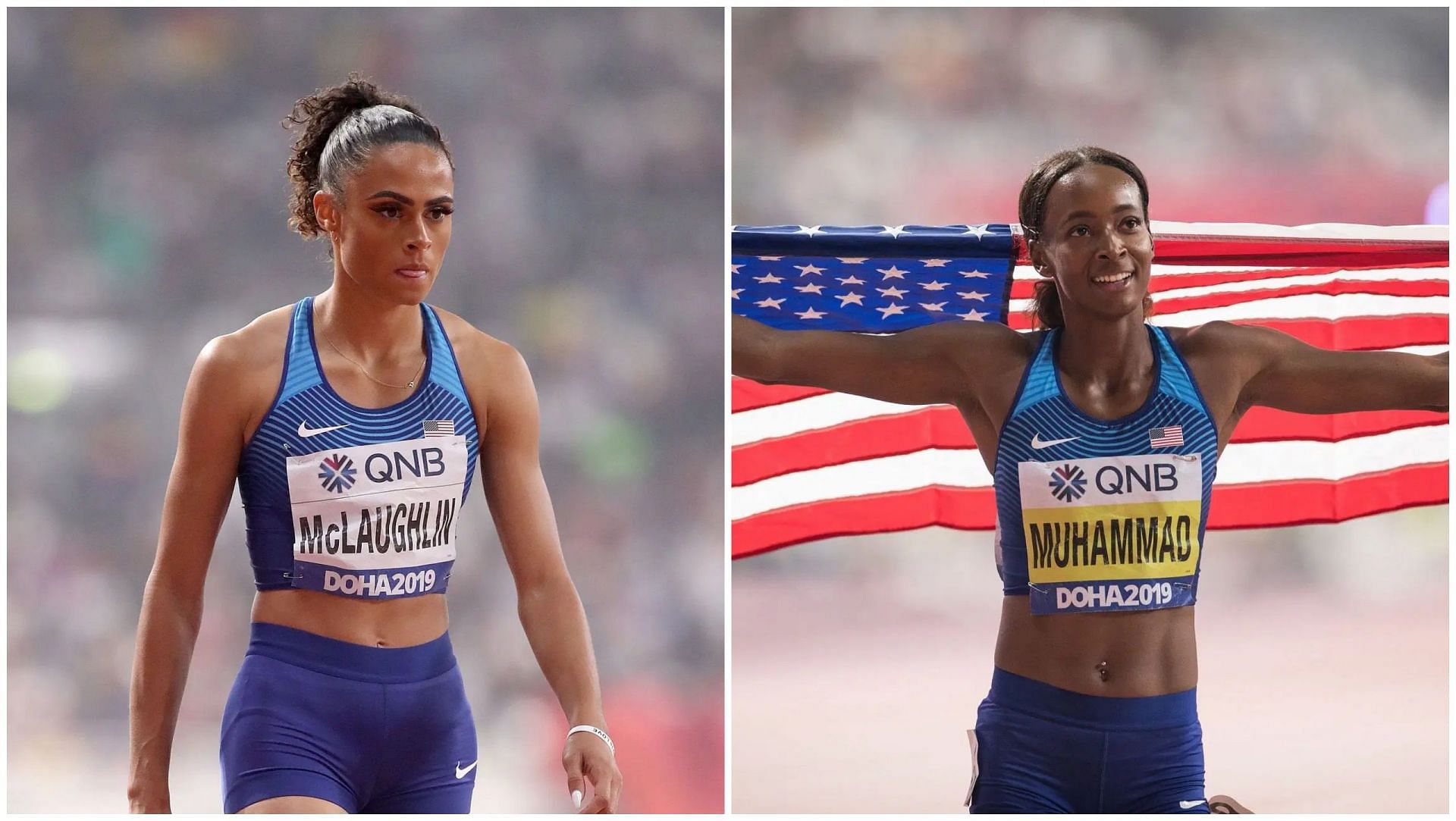 Sydney McLaughlin-Levrone and Delilah Muhammad