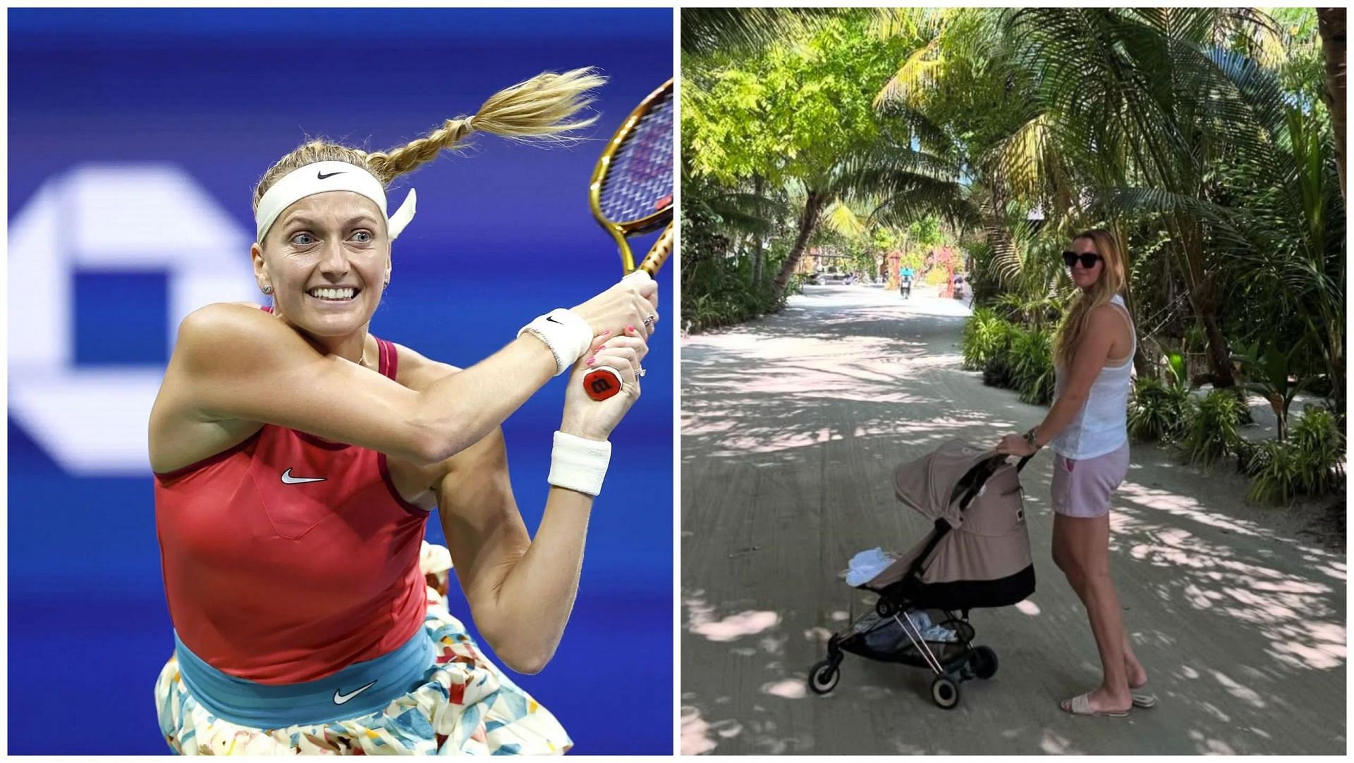 Petra Kvitova and her son Petr