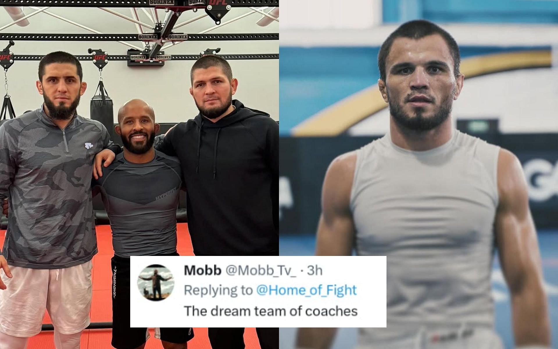 Fans react as Demetrious Johnson shows up in Islam Makhachev and Umar Nurmagomedov