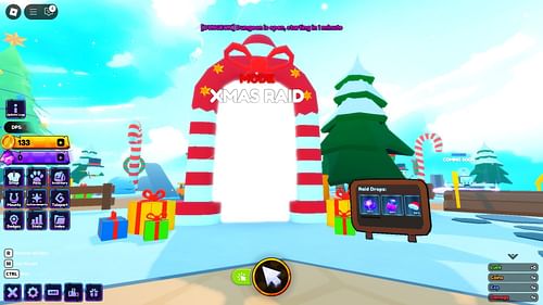 Xmas Raid mode (Image via Roblox)