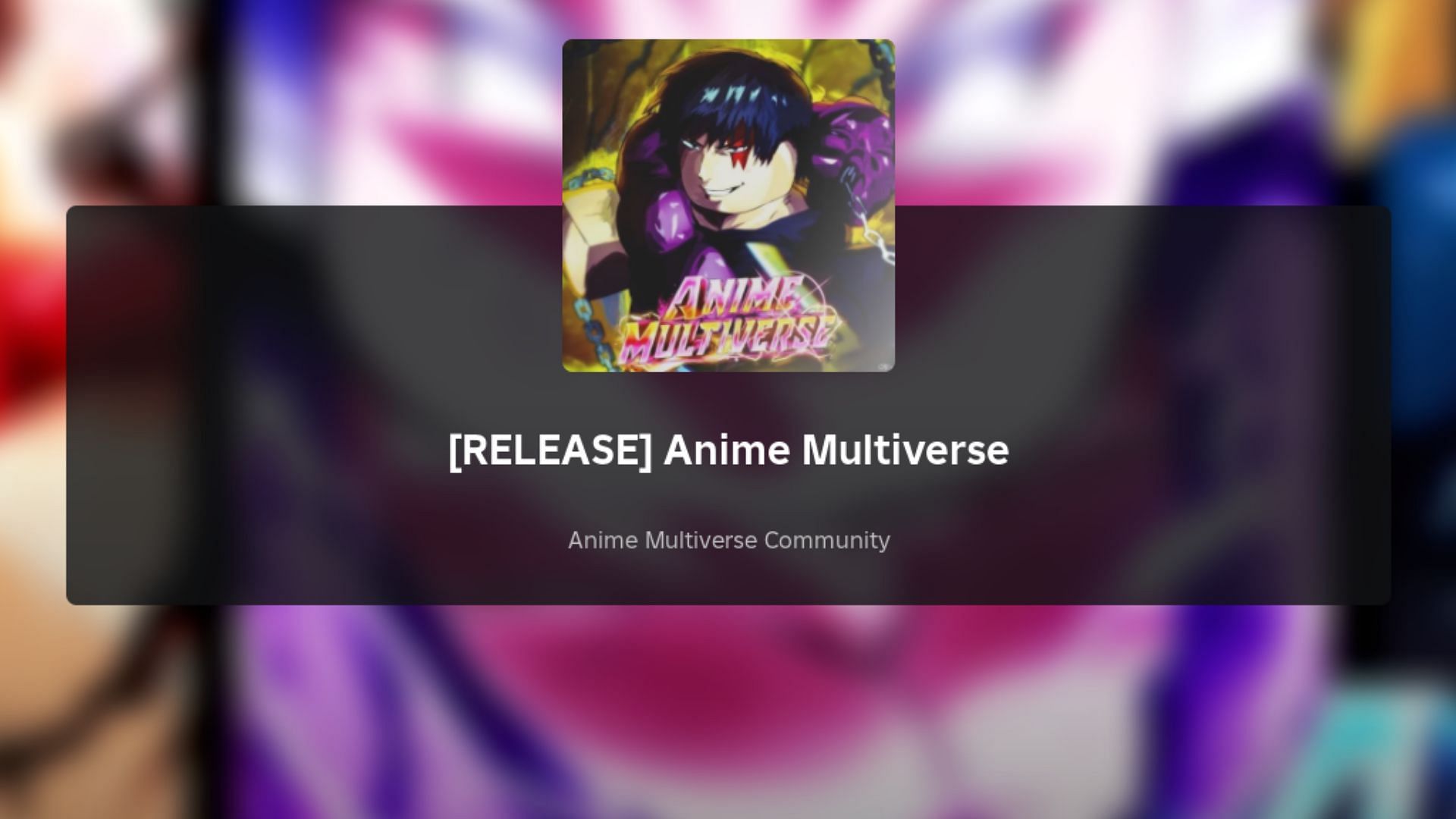 Featured loading screen of Anime Multiverse