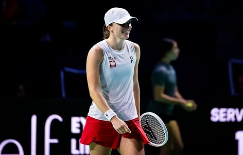 Iga Swiatek representing Poland at the Billie Jean King Cup Finals (Image: Getty)