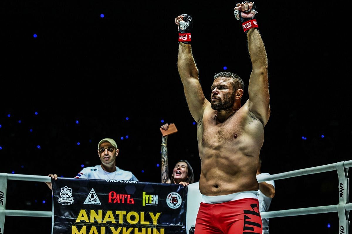 (Pictured) Two-division MMA world champion Anatoly Malykhin.