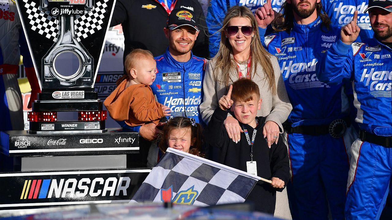 Kyle Larson and family