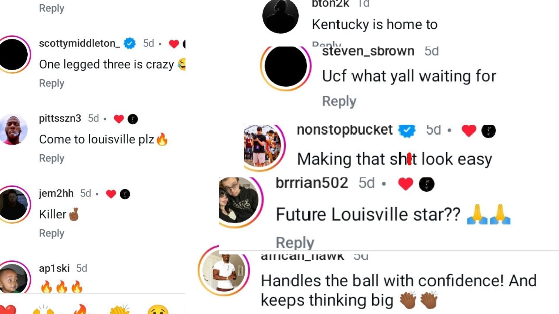 Come to Louisville plz&quot; - Hoops fans react to 5-star prospect Mikel Brown Jr.&#039;s mixtape reel. (Image via Instagram @Mikel_brownjr