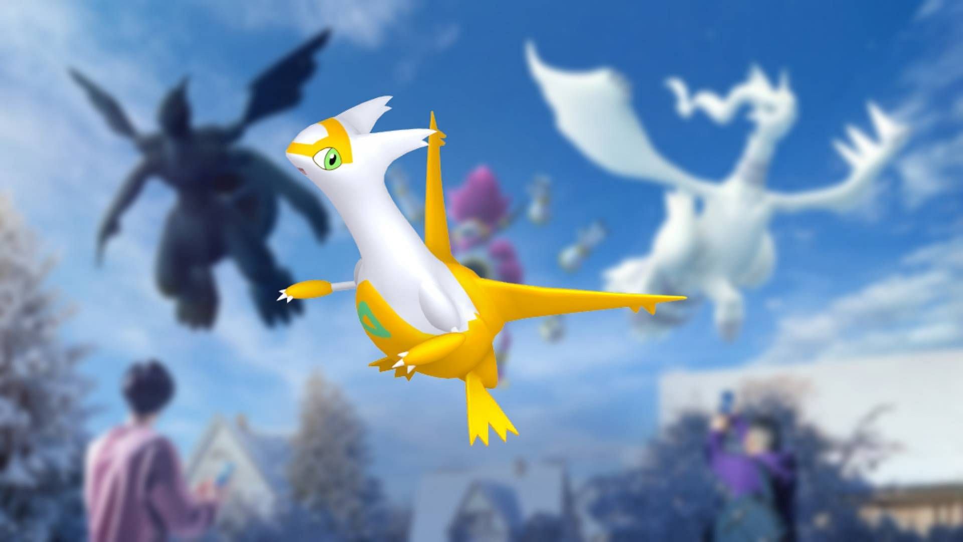 Shiny Latias features a bright, citrusy color pallet (Image via Niantic)