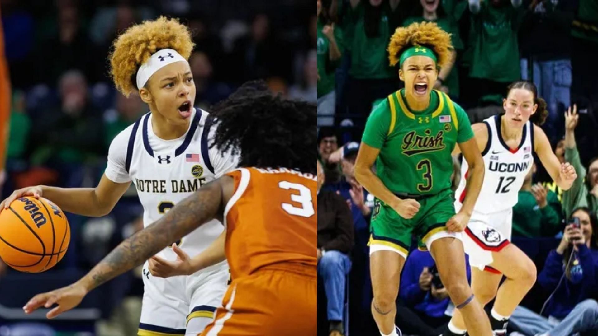 Hannah Hidalgo scored 33 points to lead Notre Dame to a 97-54 win over Loyola Maryland on Sunday (Image Source: IMAGN)