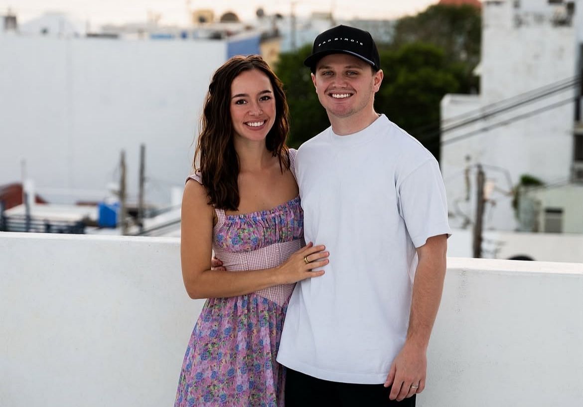 Justin Haley and his wife, Haley, together in Puerto Rico. Source: Instagram @mrshaleyhaley 