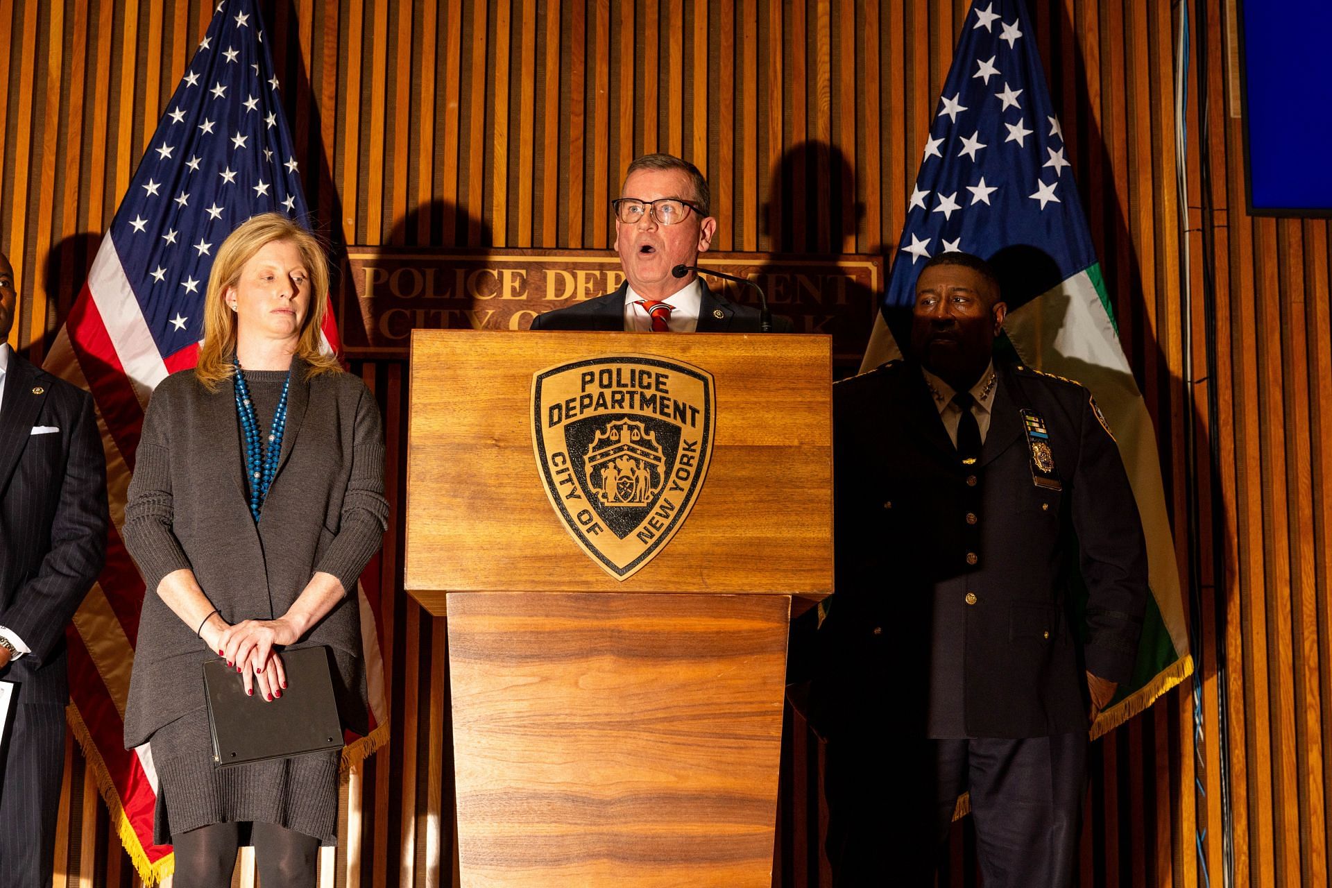 United Healthcare CEO Brian Thompson Fatally Shot In Midtown Manhattan - Source: Getty (Photo by Alex Kent/Getty Images)