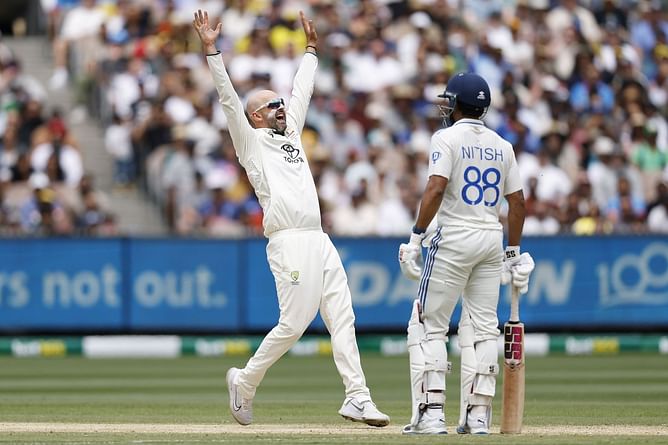 [Watch] Australian seamer switches the bails before Nathan Lyon strikes on Day 3 of BGT 2024-25 4th Test