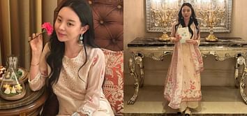 "She owns this look" — Internet in frenzy as BTS' j-hope's sister Jiwoo posts a picture of her in an Indian outfit on Instagram