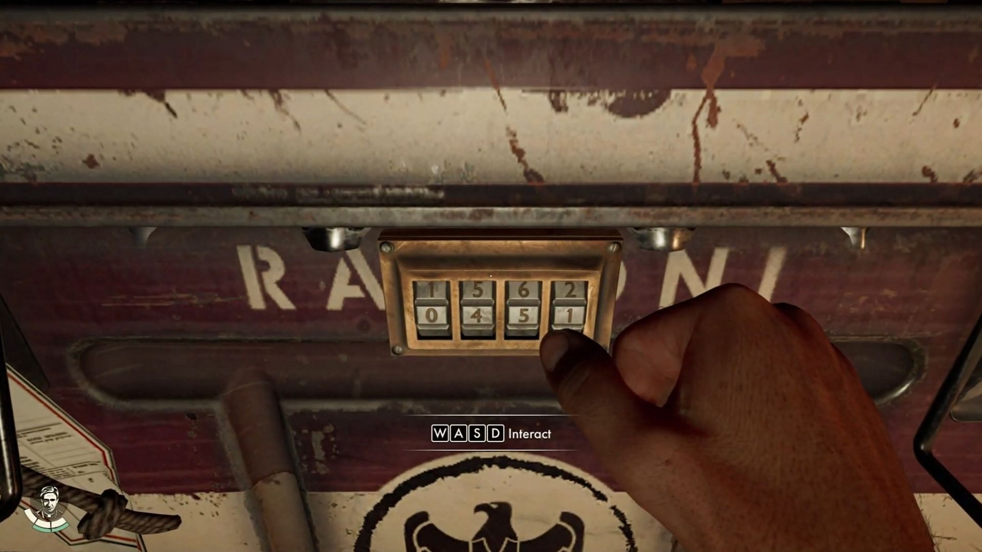 Players need to enter a secret code to unlock the chest in Belvedere Courtyard (Image via Bethesda Softworks)