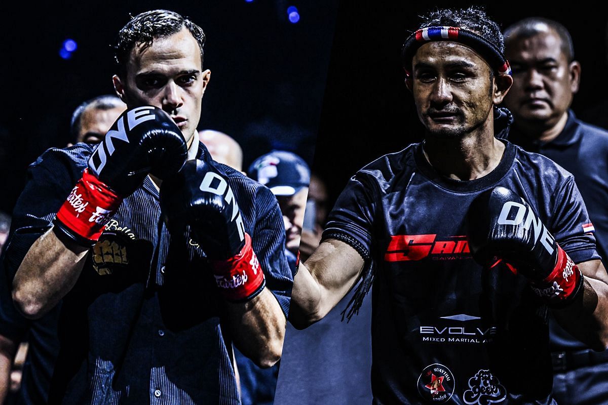 Jonathan Di Bella and Sam-A Gaiyanghadao - Photo by ONE Championship