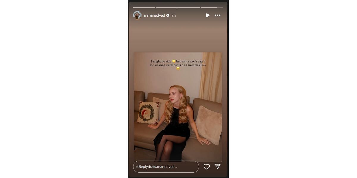 Ivana Nedved in an all-black outfit (Image via Instagram@ivananedved)