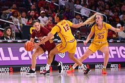 WATCH: JuJu Watkins twists her ankle in nasty fall