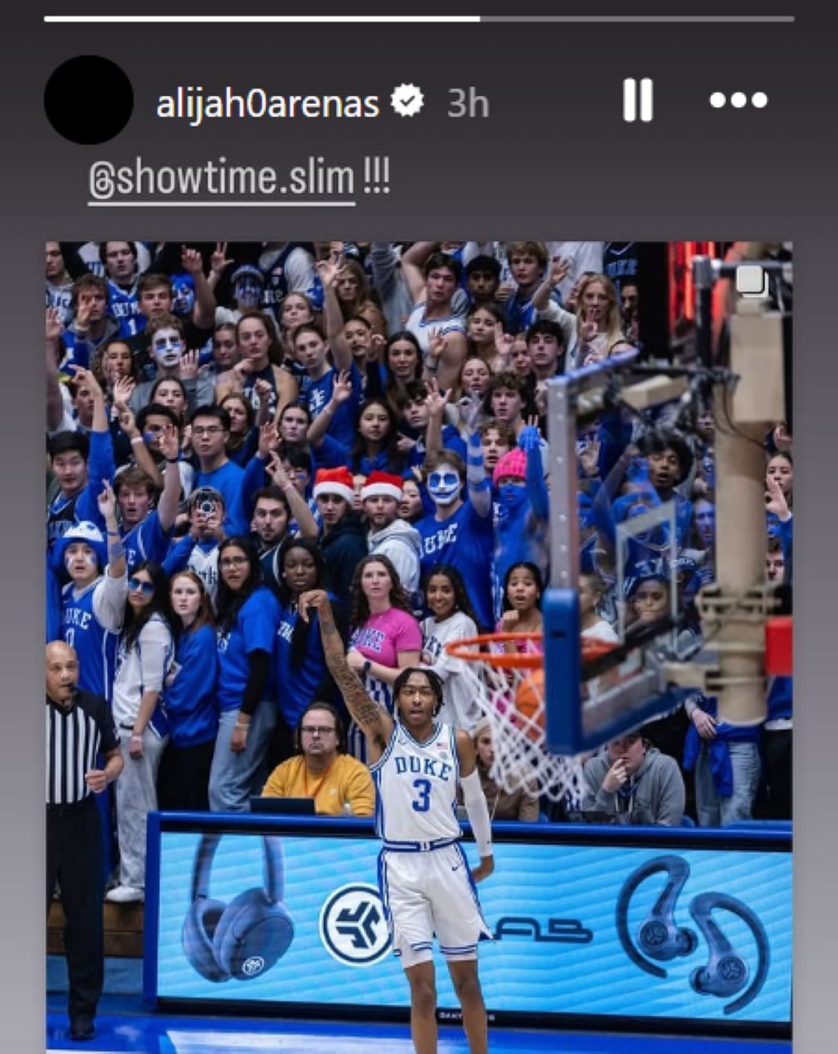 Gilbert Arenas&#039; son Alijah hypes Duke freshman Isiah Evans following impressive game against Auburn