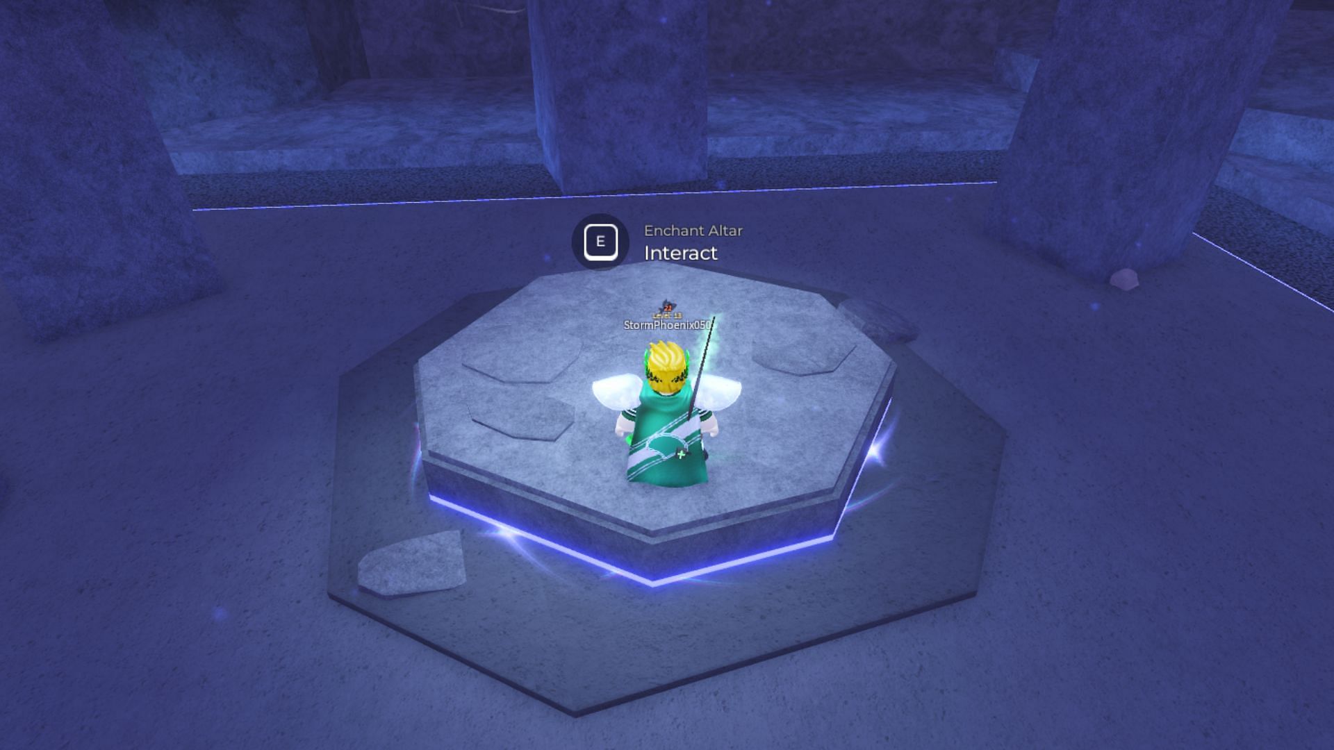 Keeper&#039;s Altar houses the Enchantment Altar as well (Image via Roblox)