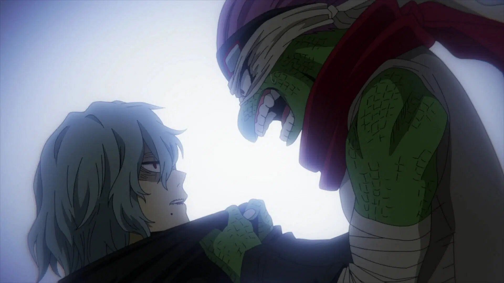 Shigaraki and Spinner arguing in the anime (Image via Bones)