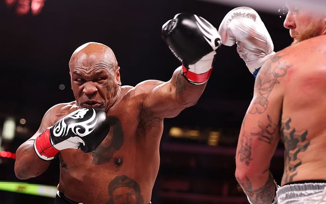 Ex-coach shares the real reason Mike Tyson was biting his gloves during Jake Paul fight and it is a far cry from the boxer's explanation