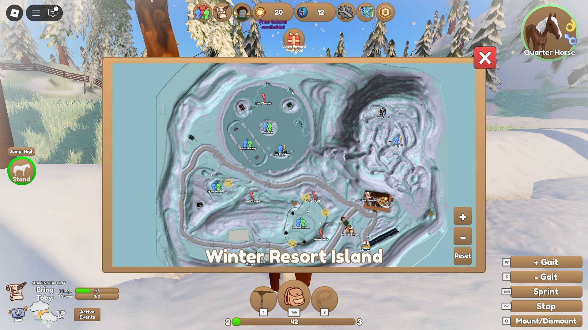 Event island map (Image via Roblox)