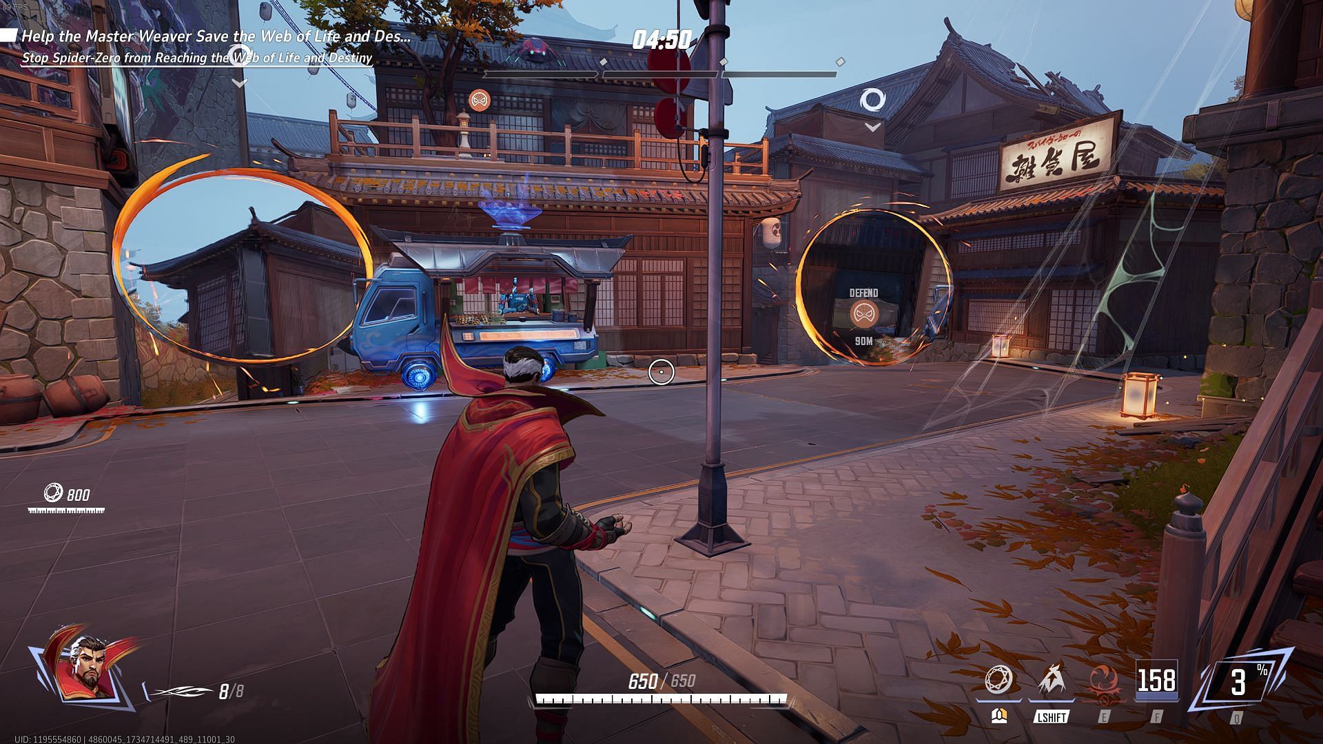 Doctor Strange looped portals in Spider Islands (Image via NetEase Games)