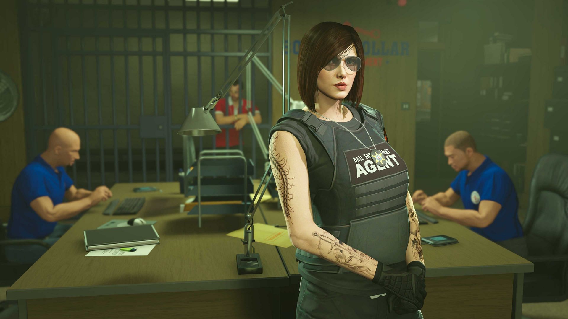 A promotional picture of Bail Office business (Image via Rockstar Games)