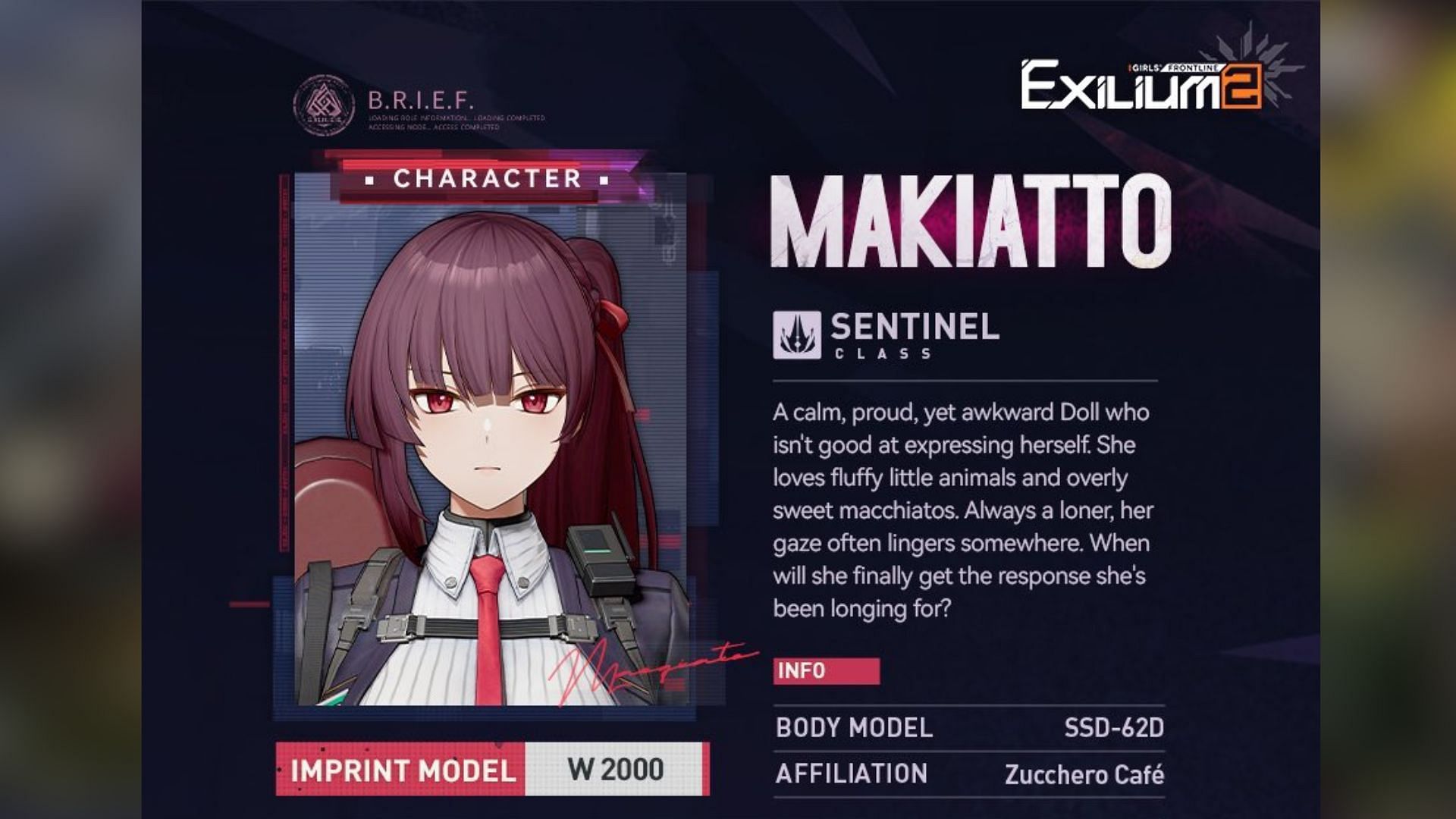 Makiatto in Girls&#039; Frontline 2 Exilium (Image via Sunborn)