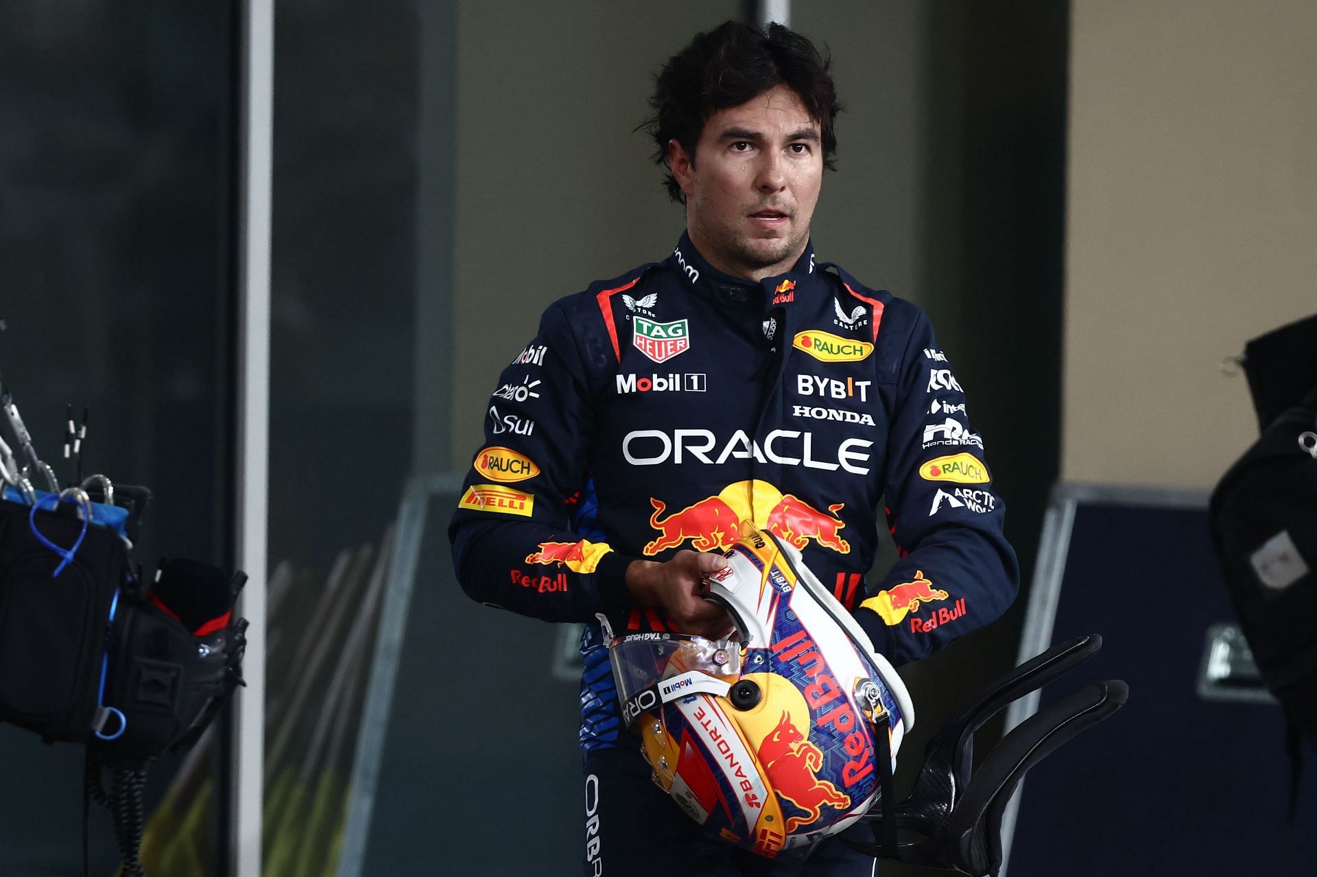 Sergio Perez of Red Bull Racing after qualifying ahead of the Formula 1 Abu Dhabi Grand Prix - Source: Getty