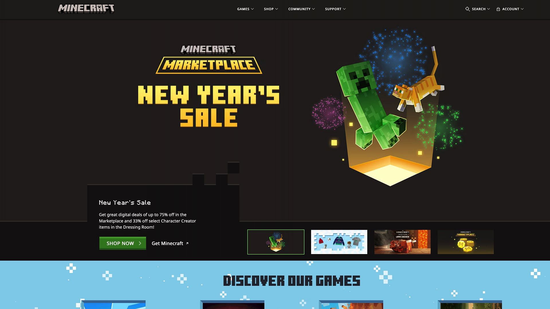 Official Minecraft website