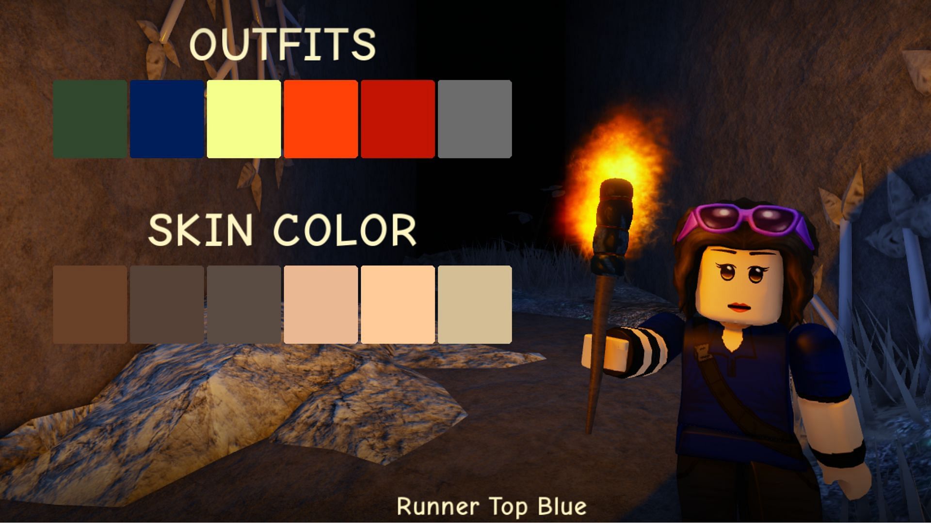 Customize your character in The Maze Runner (Image via Roblox)