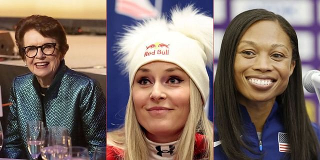 Billie Jean King, Allyson Felix, and other athletes praise Lindsey Vonn as the skier reflects on her  St Moritz race amid her comeback. (Images by Getty)