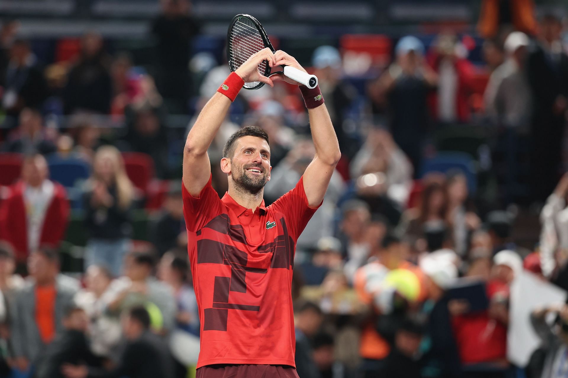 Novak Djokovic at the Shanghai Masters 2024. (Photo: Getty)