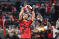 Novak Djokovic at the Shanghai Masters 2024. (Photo: Getty)