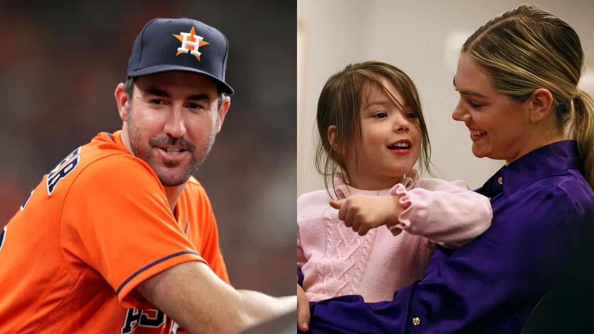 Justin Verlander, Kate Upton, &amp; their daughter