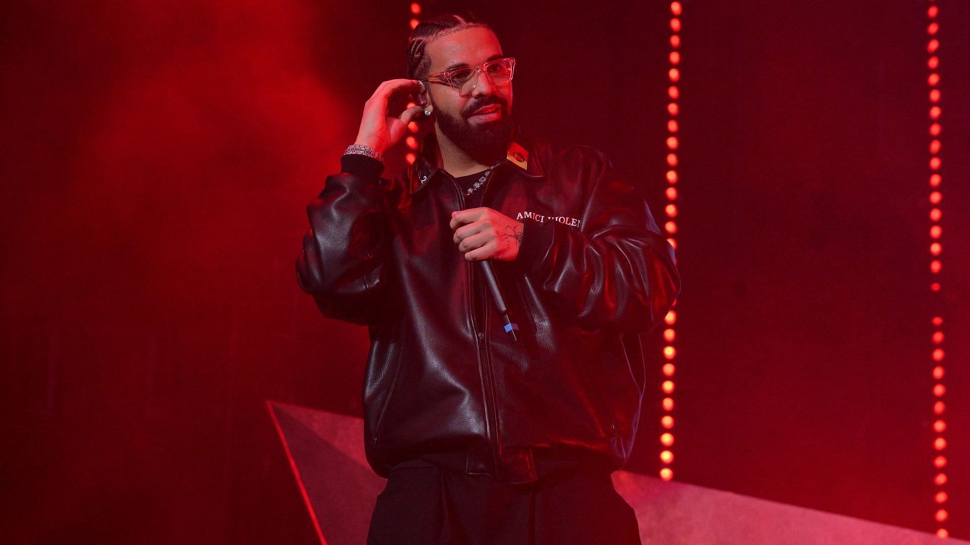 Rapper Drake performs onstage during &quot;Lil Baby &amp; Friends Birthday Celebration Concert&quot; at State Farm Arena on December 9, 2022, in Atlanta, Georgia. (Image via Getty/Prince Williams)