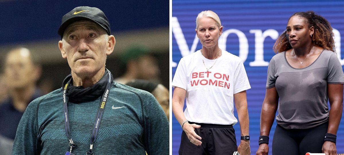 Brad Gilbert (L), Rennae Stubbs and Serena Williams (R) [Image source: Getty]