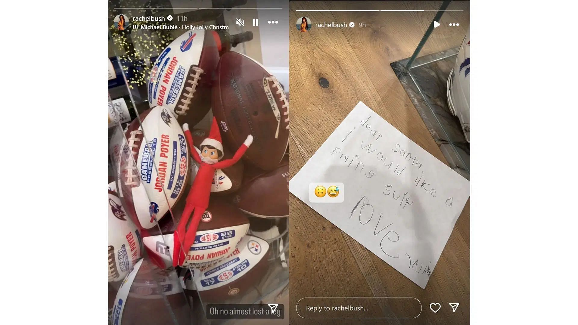 Jordan Poyer&#039;s wife Rachel Bush provides a sneak peek into their Christmas prep [Image credit: @rachelbush IG]