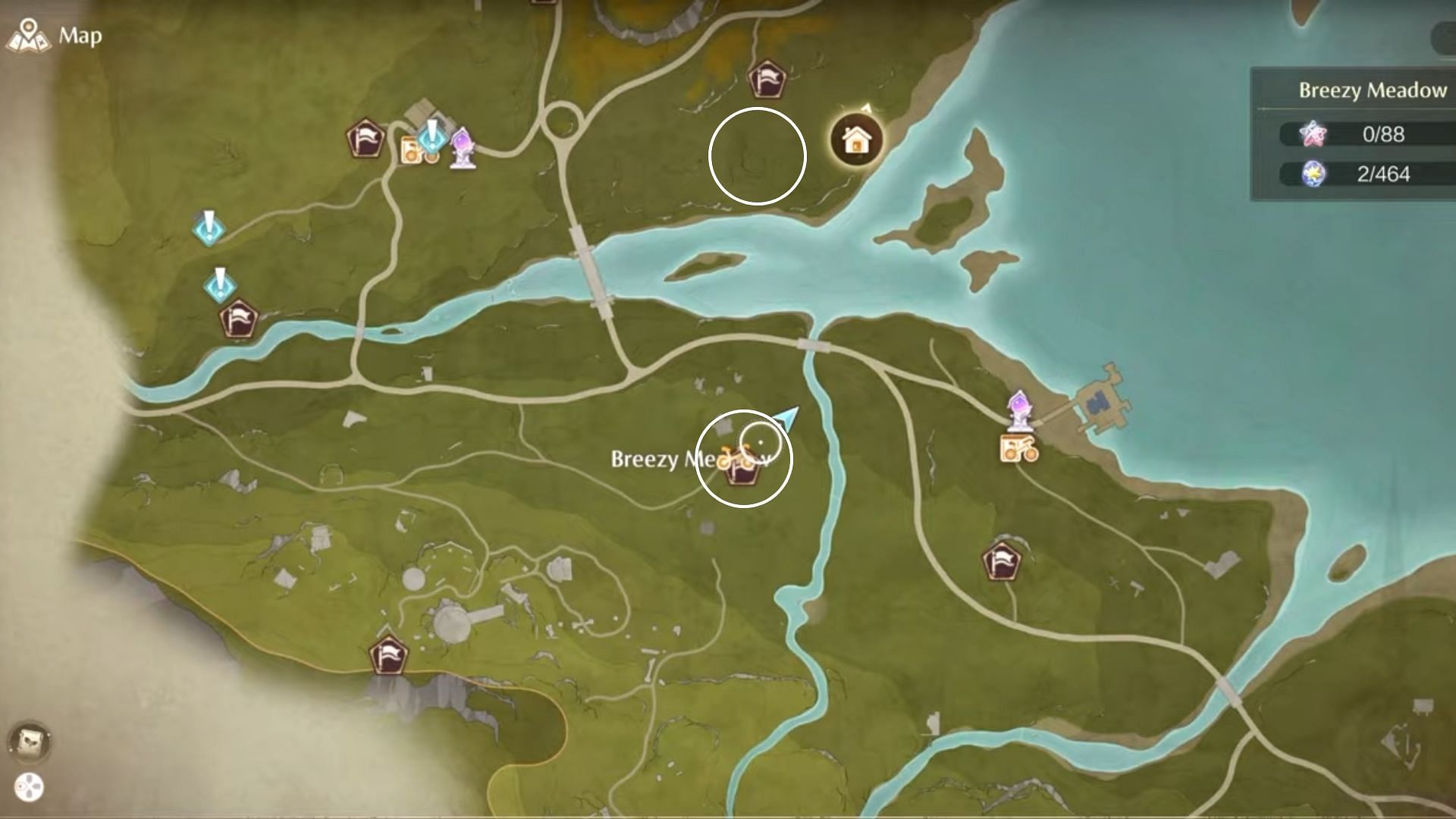 Location of Ponies in the game (Image via Infold Games)