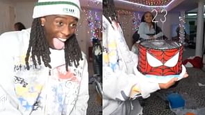 "My boy got himself a keeper": Fans react to Kai Cenat's girlfriend bringing him a Spiderman-themed birthday cake
