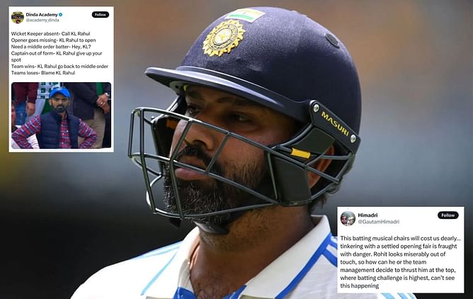 "This batting musical chairs will cost us dearly" - Fans puzzled at reports of Rohit Sharma returning as opener for BGT 2024-25 4th Test