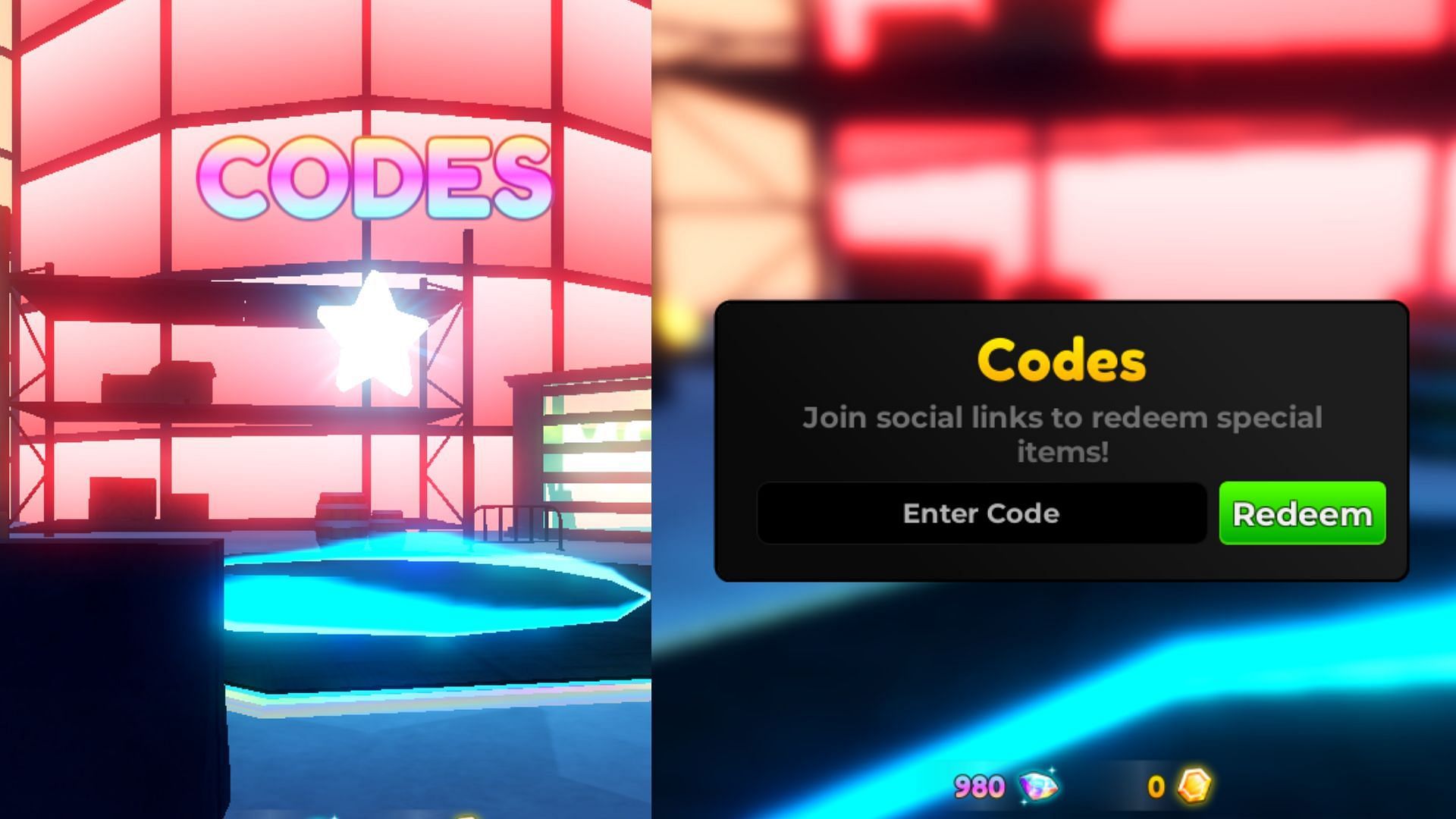 Hit the &quot;Redeem&quot; button after double-checking the entered active code (Image via Roblox)