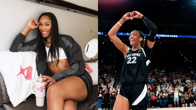 “Kate Martin sold more jerseys than A'ja Wilson”: WNBA Fans divided over Aces star’s logo on the side of a plane amid ‘marketable’ comments